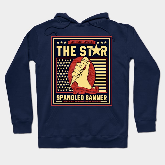 The Star Spangled Banner Hoodie by Miatunasaray